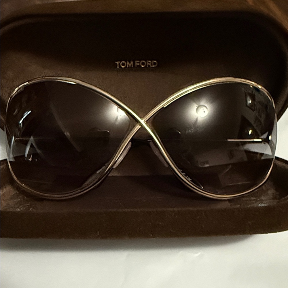 Tom Ford New  Gold and Black Sunglasses